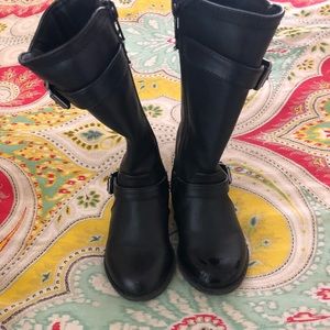 Black tall boots
